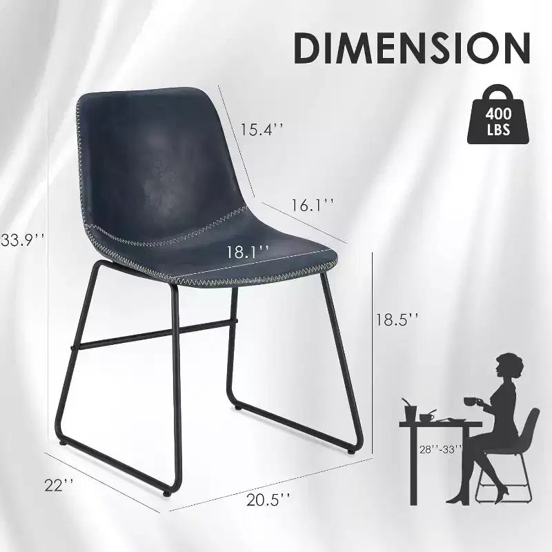 Waterproof Faux Leather Dining Chair