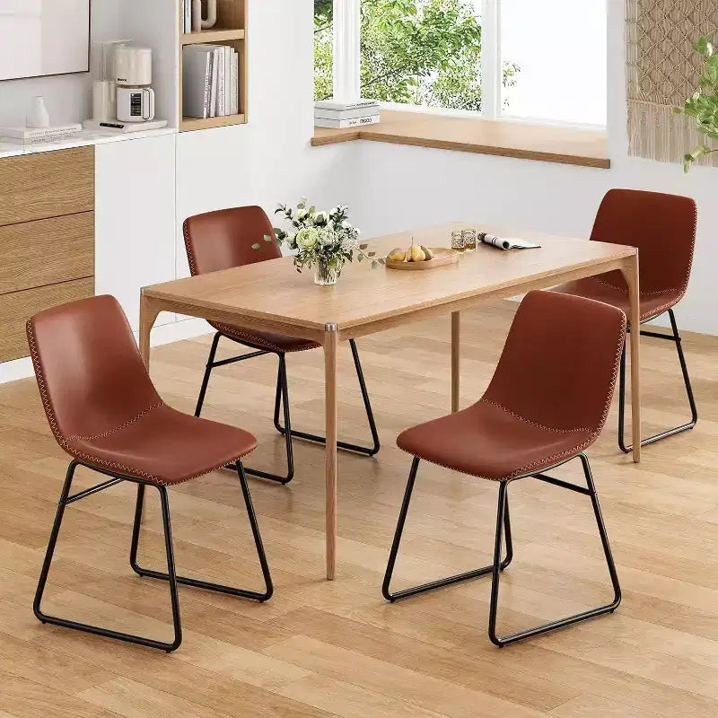 Waterproof Faux Leather Dining Chair