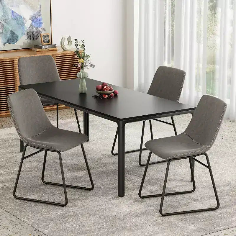 Waterproof Faux Leather Dining Chair