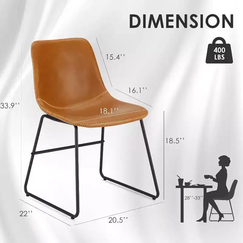 Waterproof Faux Leather Dining Chair