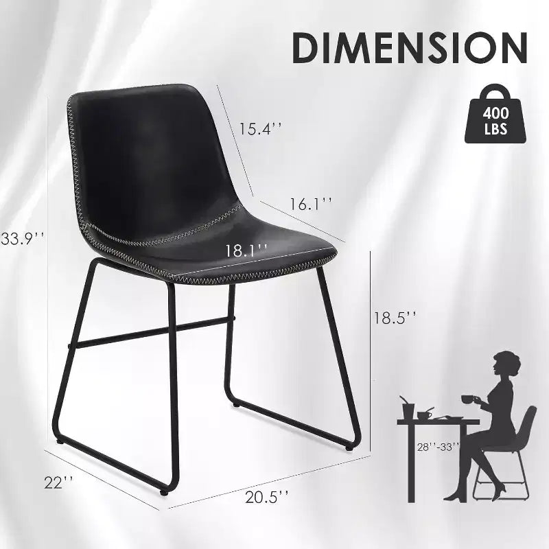 Waterproof Faux Leather Dining Chair