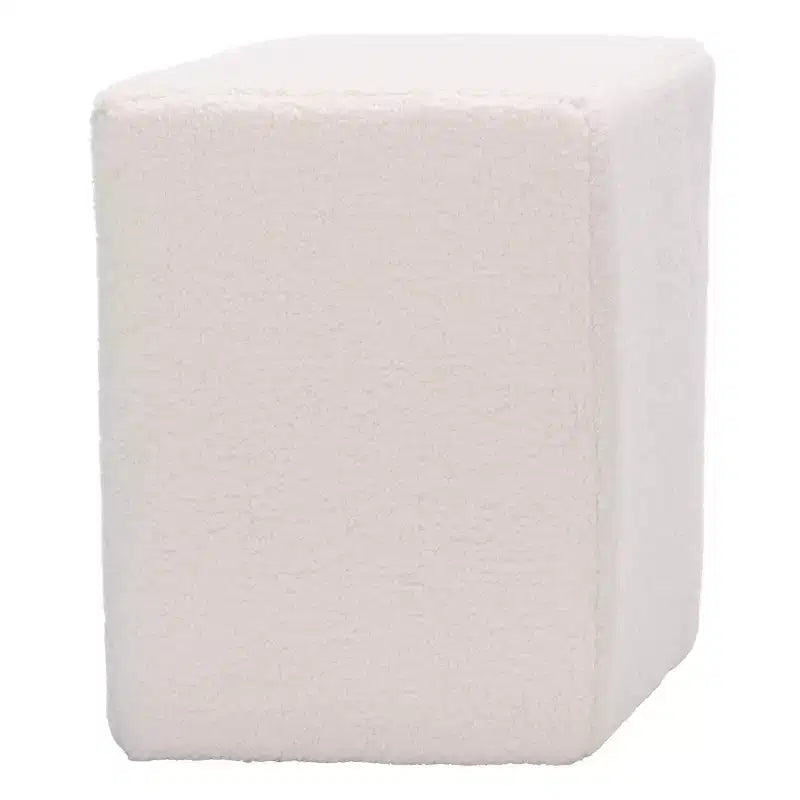 Diamond-Shaped Ottoman - Ivory