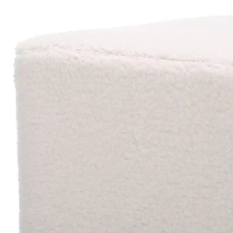 Diamond-Shaped Ottoman - Ivory