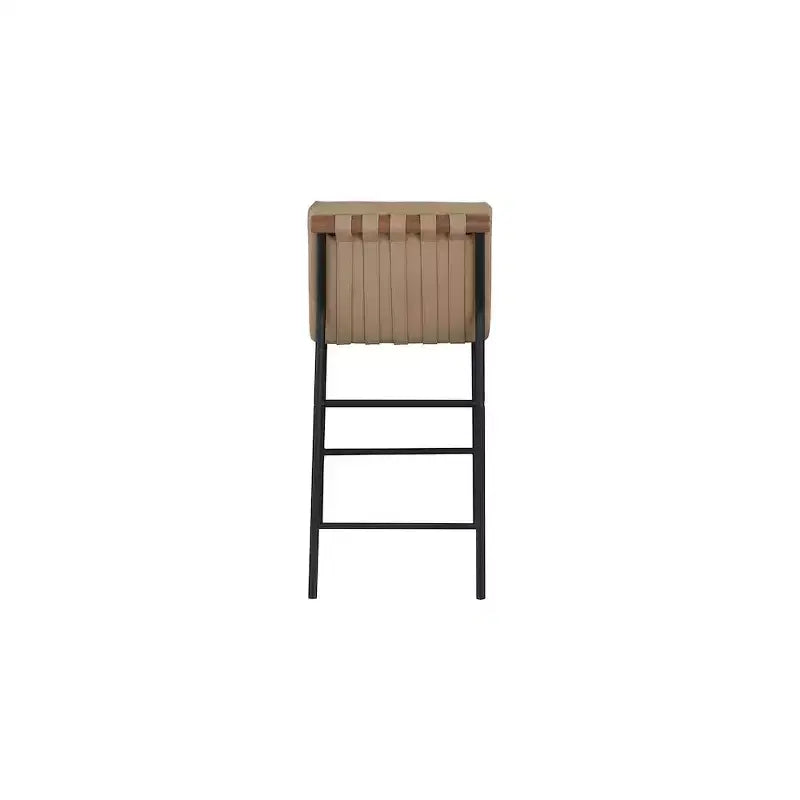 Burke Tan Vegan Leather Counter Stool