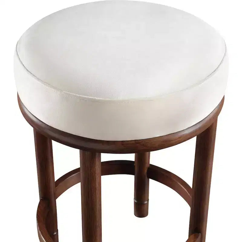 Cream Velvet Counter Stool