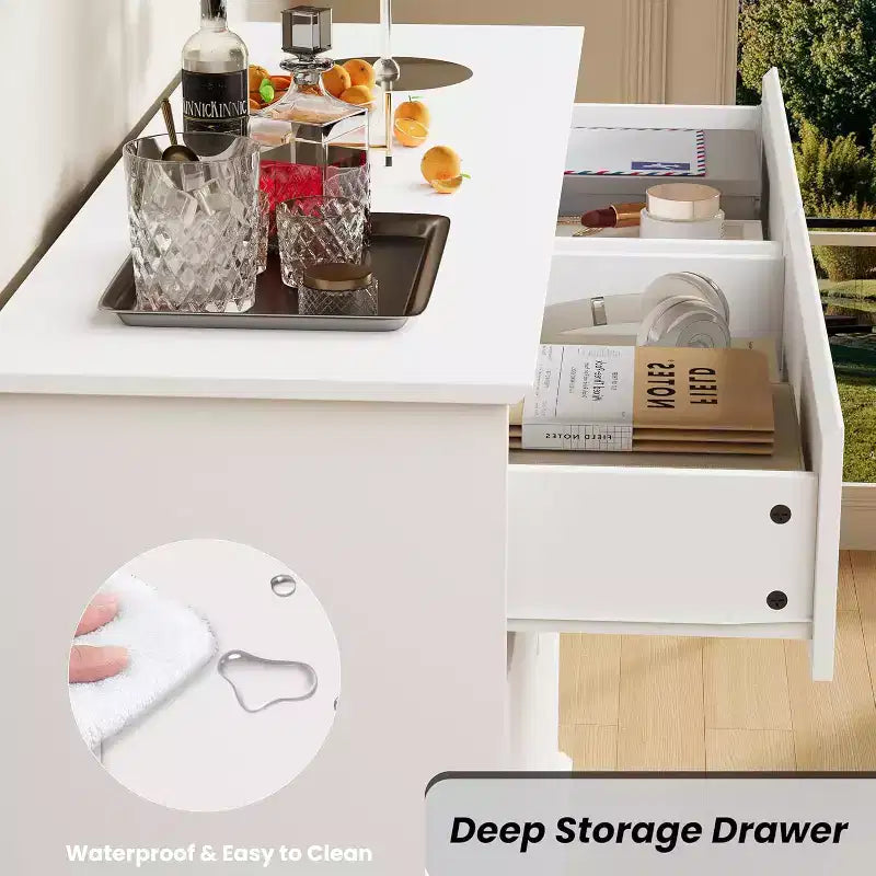 8 Drawer Dressers for Bedroom, Chest of Drawers with Deep Drawers, Large Double Dresser for Closet with Wide Top