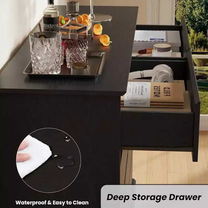 8 Drawer Dressers for Bedroom, Chest of Drawers with Deep Drawers, Large Double Dresser for Closet with Wide Top