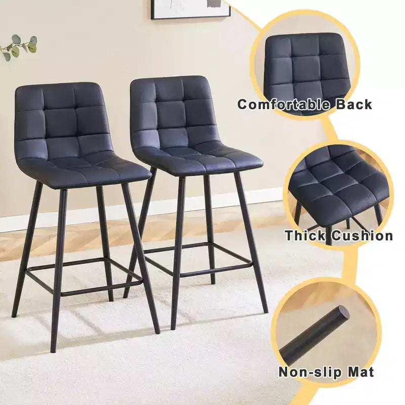 Bar Stool Counter Stool Bar Chairs Dining Chair Pub Stool, Brown/Black/White