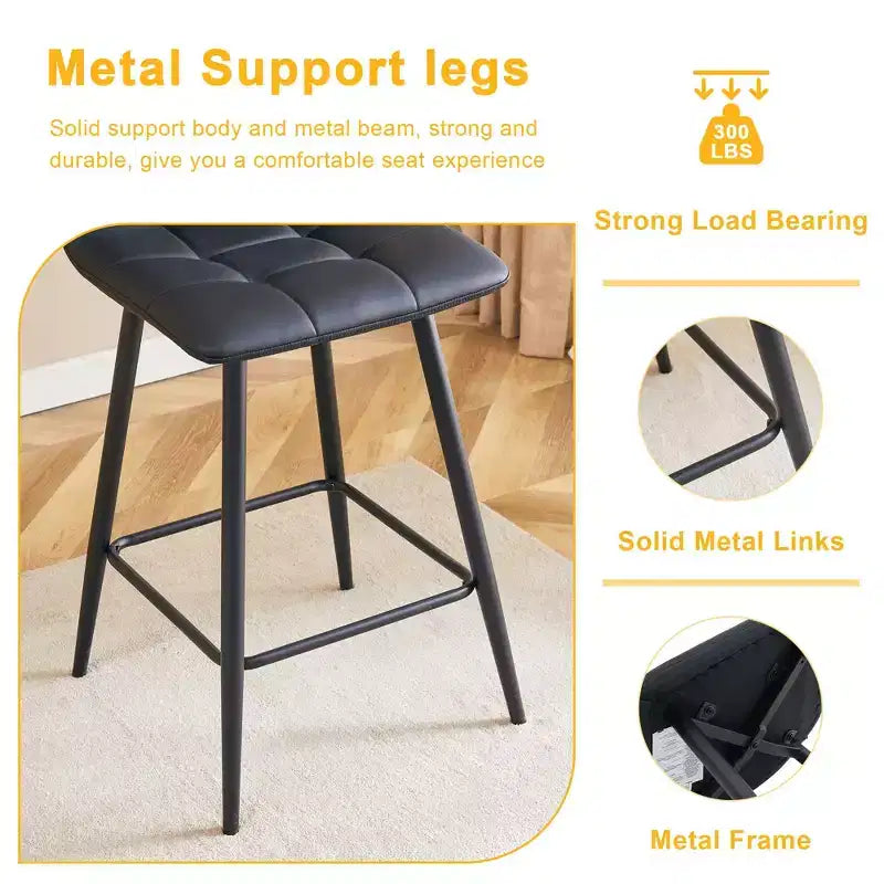 Bar Stool Counter Stool Bar Chairs Dining Chair Pub Stool, Brown/Black/White
