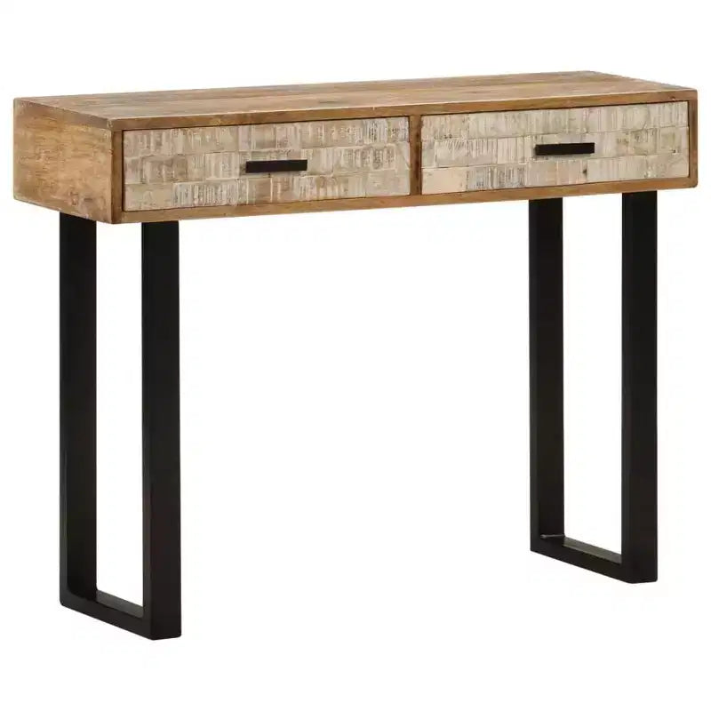 Console Table 39.4x11.8x29.5 Solid Mango Wood