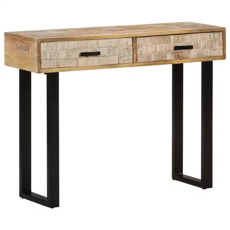 Console Table 39.4x11.8x29.5 Solid Mango Wood