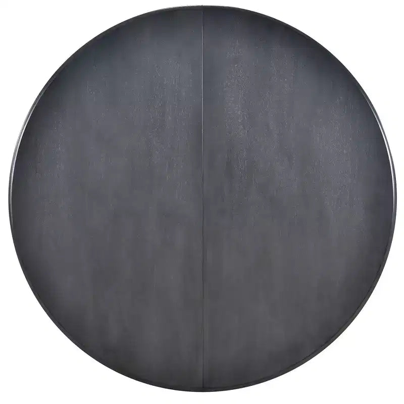 Round Extendable Wood Dining Table