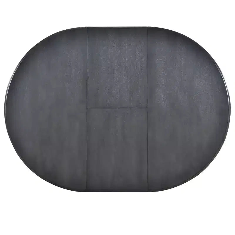 Round Extendable Wood Dining Table