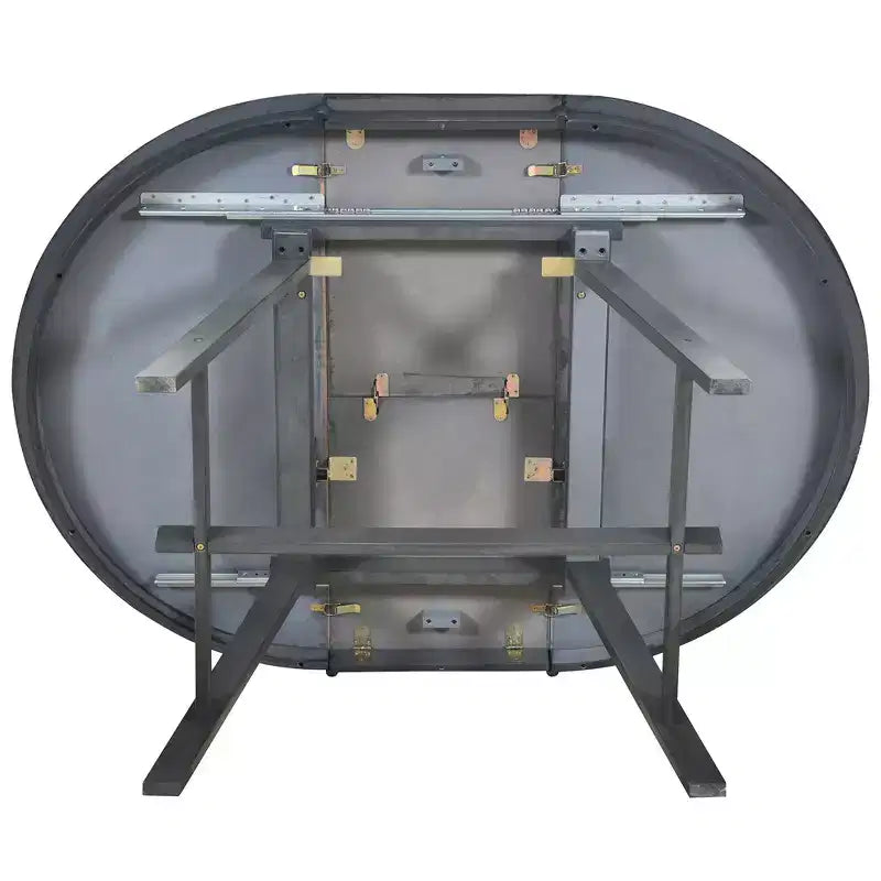 Round Extendable Wood Dining Table