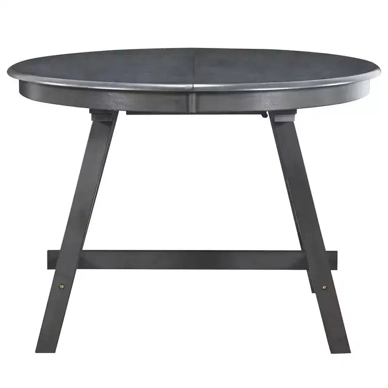 Round Extendable Wood Dining Table
