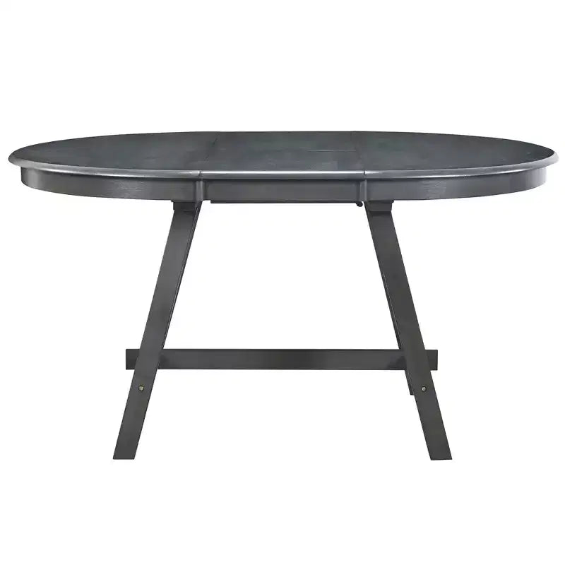 Round Extendable Wood Dining Table