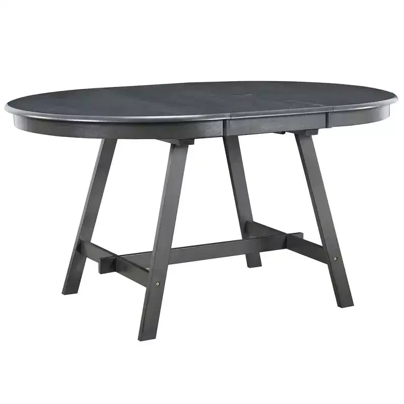 Round Extendable Wood Dining Table