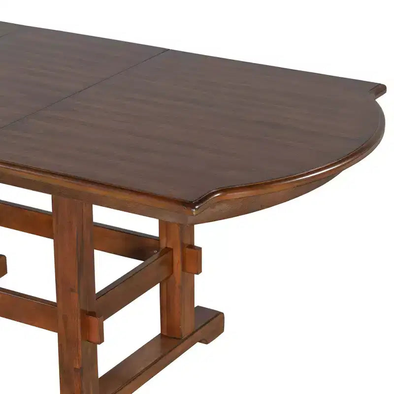 Table de salle à manger extensible pour 6 personnes, table de salle à manger de cuisine traditionnelle, expresso