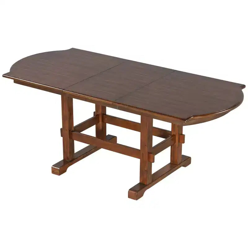Table de salle à manger extensible pour 6 personnes, table de salle à manger de cuisine traditionnelle, expresso