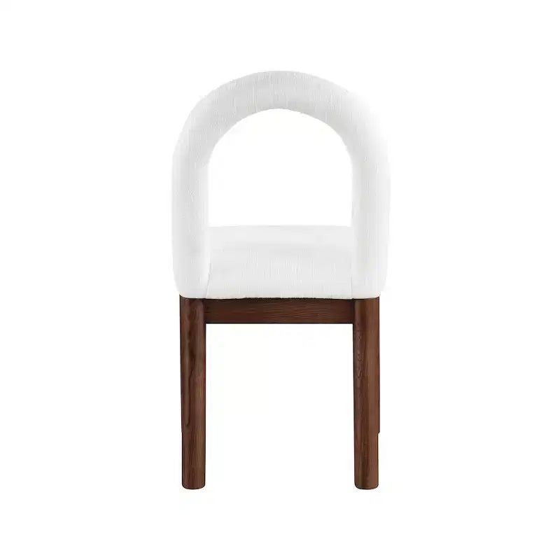 Linen Textured Fabric Dining Chair