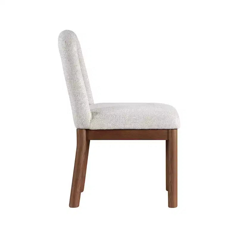 Linen Textured Fabric Dining Chair