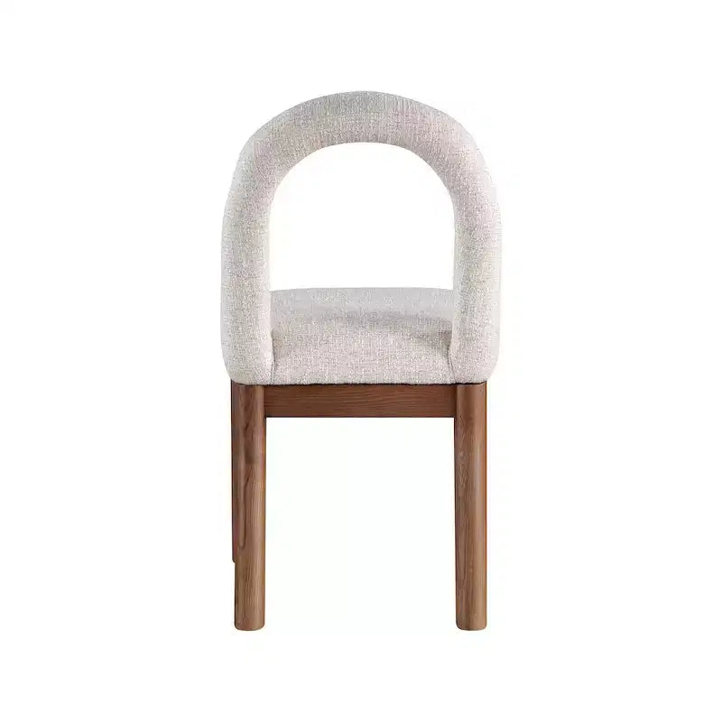 Linen Textured Fabric Dining Chair