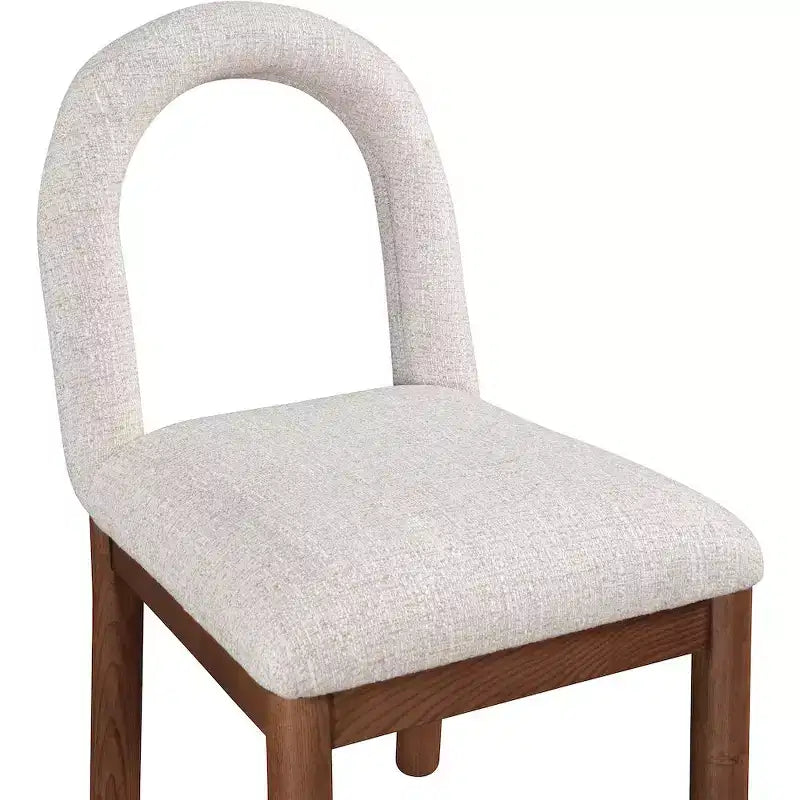 Linen Textured Fabric Dining Chair