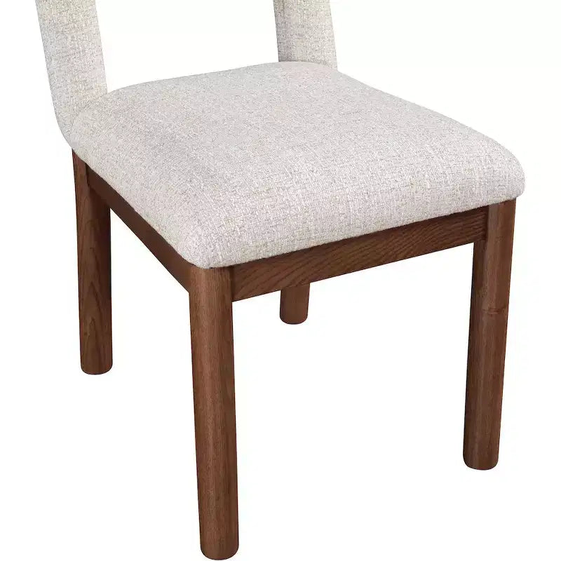 Linen Textured Fabric Dining Chair