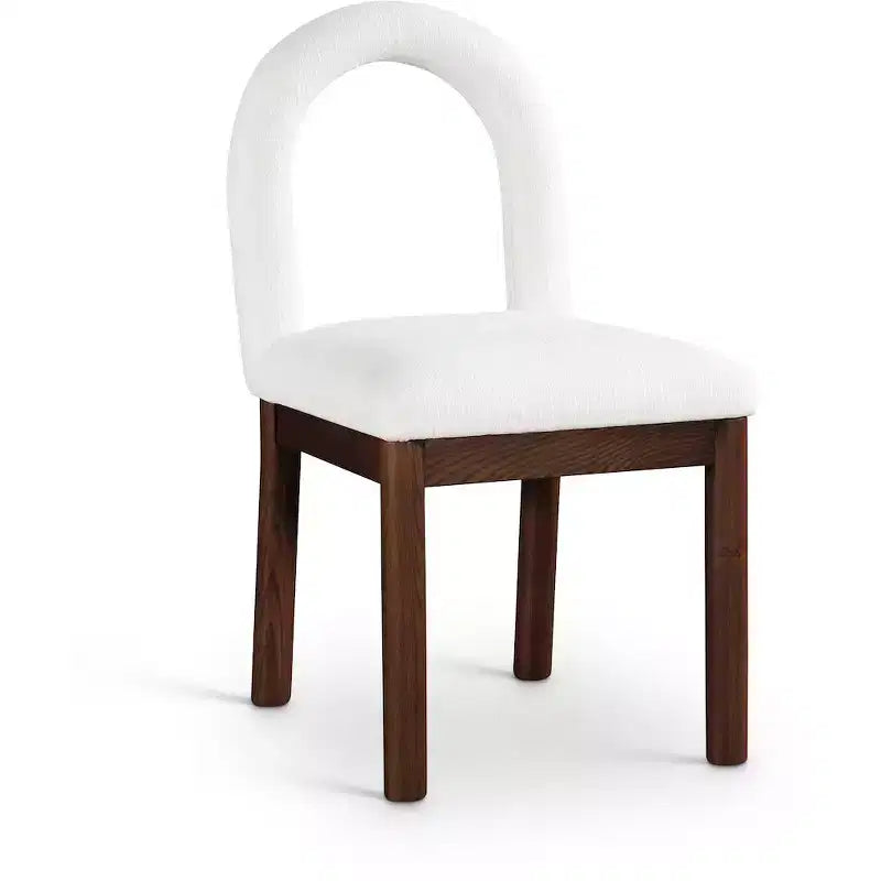 Linen Textured Fabric Dining Chair