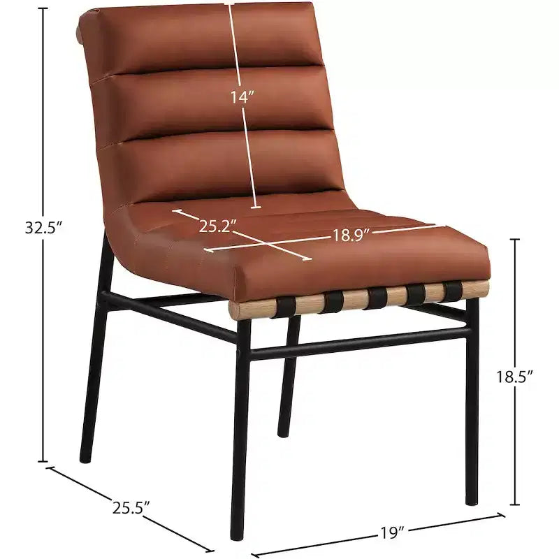 Vegan Leather Dining Chair