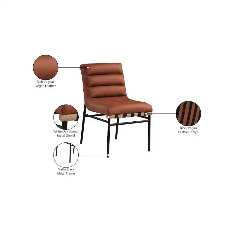 Vegan Leather Dining Chair