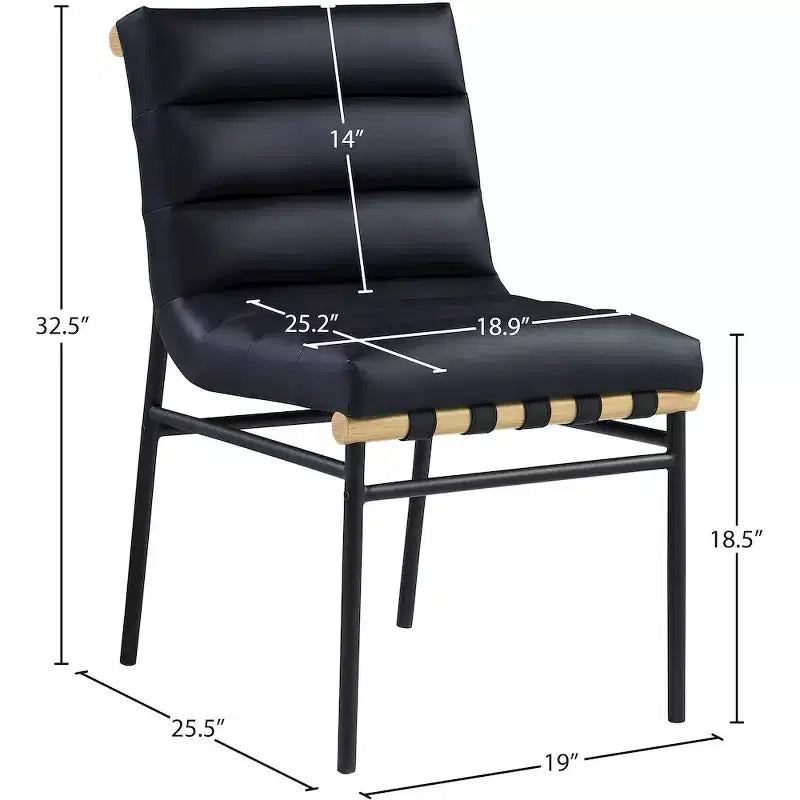 Vegan Leather Dining Chair
