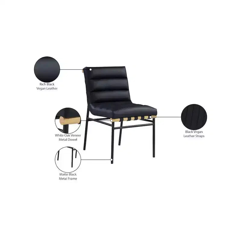 Vegan Leather Dining Chair