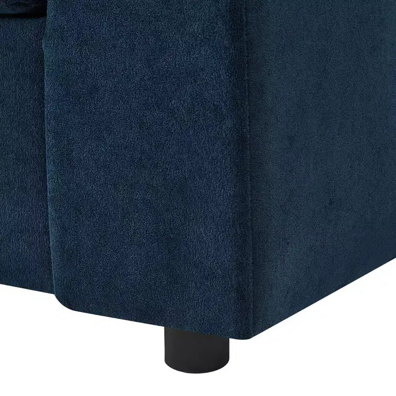 Modern Chenille Armchair Chaise Lounge