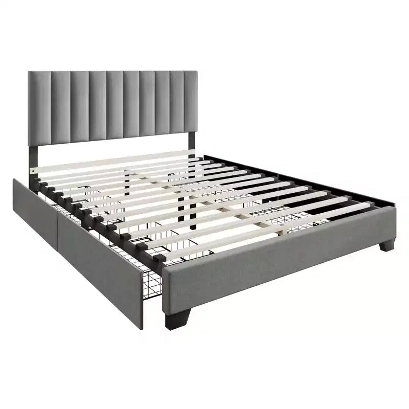 Upholstered Storage Platform Bed