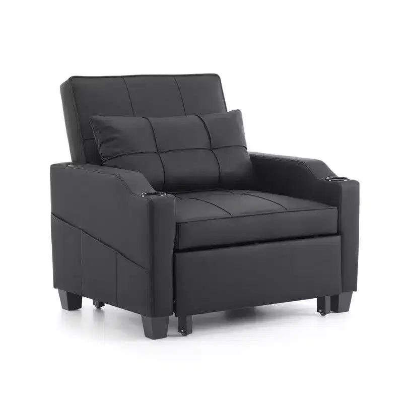 35.04 Inch Wide Single Sofa Bed