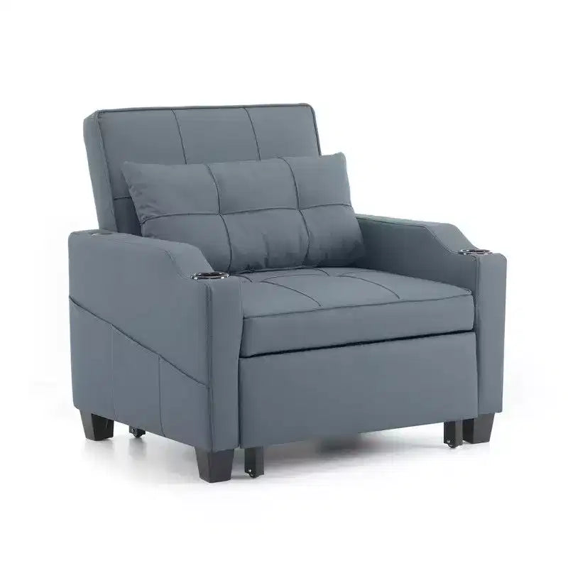 35.04 Inch Wide Single Sofa Bed