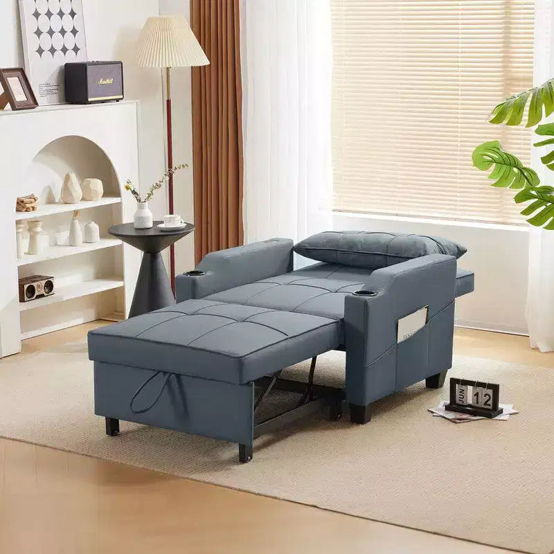 35.04 Inch Wide Single Sofa Bed