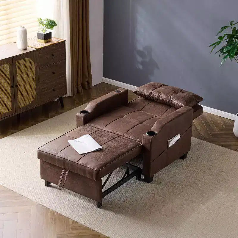 35.04 Inch Wide Single Sofa Bed