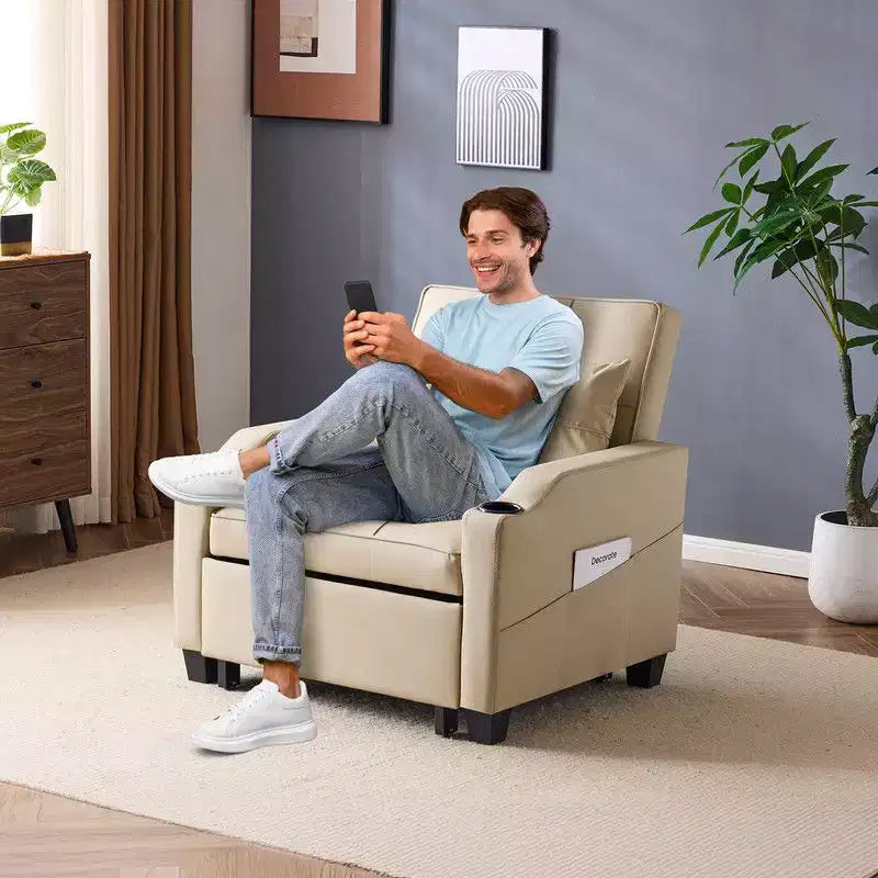 35.04 Inch Wide Single Sofa Bed