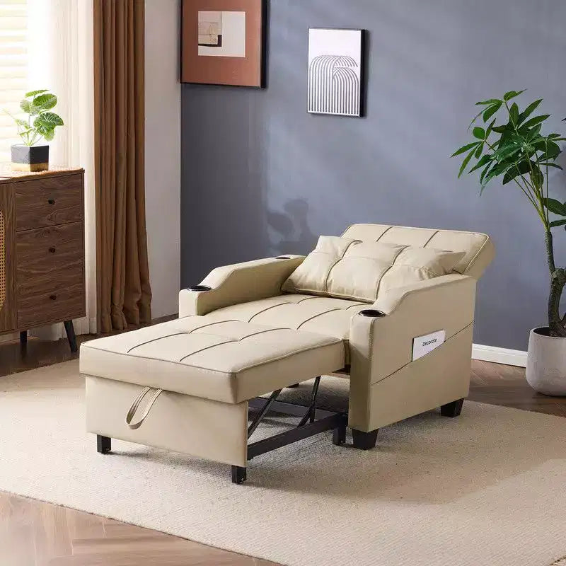 35.04 Inch Wide Single Sofa Bed