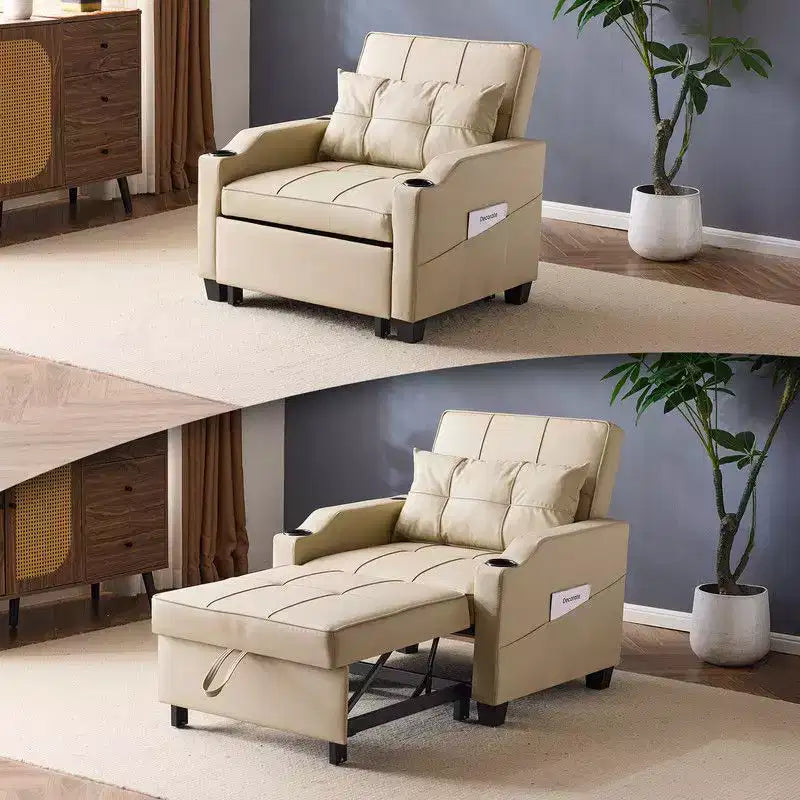 35.04 Inch Wide Single Sofa Bed