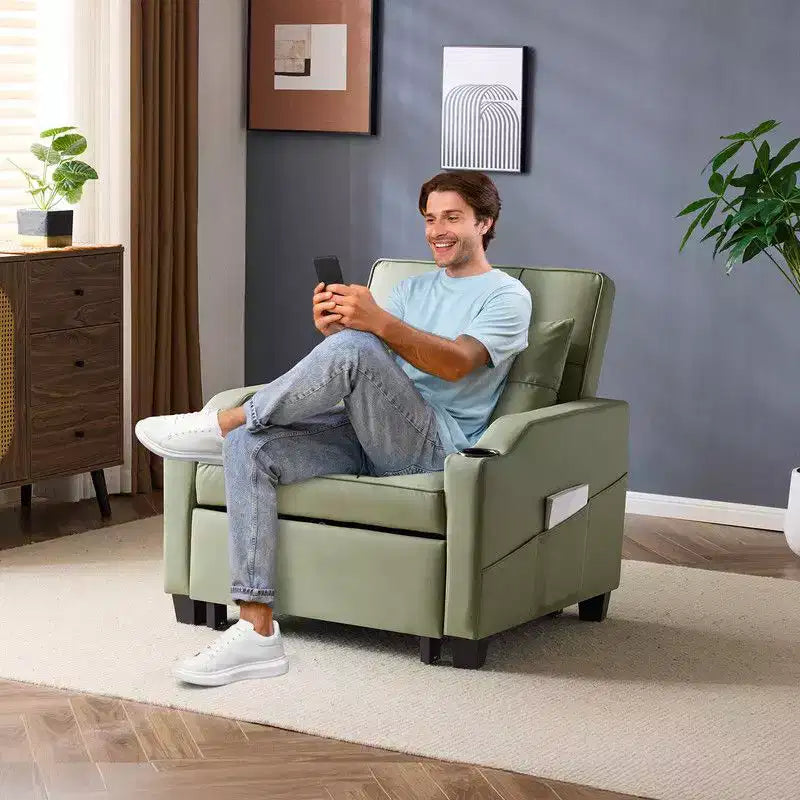 35.04 Inch Wide Single Sofa Bed