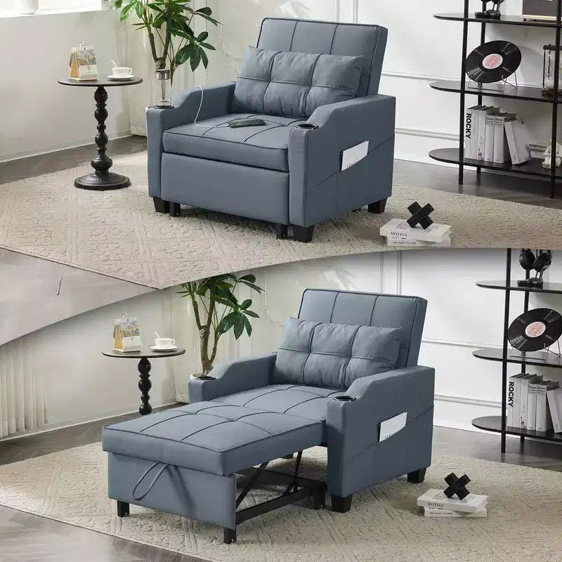 35.04 Inch Wide Single Sofa Bed