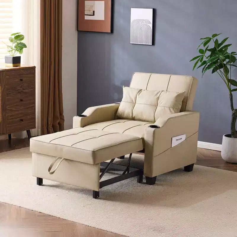 35.04 Inch Wide Single Sofa Bed